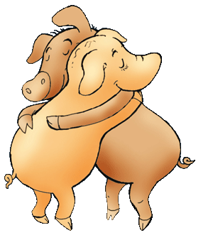 Schweinchen Umarmung